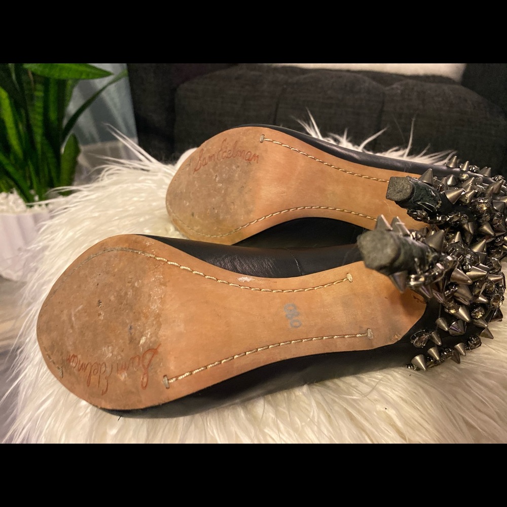 Sam Edelman Lorissa Peep Toe Studded Pump - Picture 6 of 7